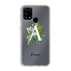 CaseCompany Green Brush: Samsung Galaxy M31 Transparant Hoesje