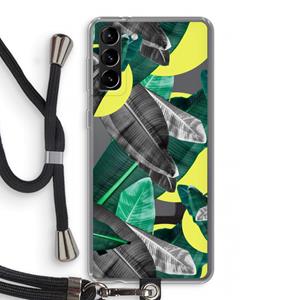 CaseCompany Fantasie jungle: Samsung Galaxy S21 Plus Transparant Hoesje met koord