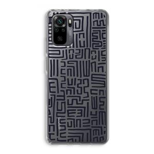 CaseCompany Moroccan Print: Xiaomi Redmi Note 10 Pro Transparant Hoesje