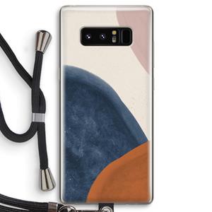 CaseCompany Geo #1: Samsung Galaxy Note 8 Transparant Hoesje met koord