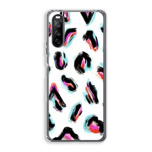 CaseCompany Cheetah color: Sony Xperia 10 III Transparant Hoesje