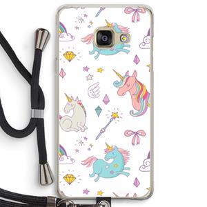 CaseCompany Fantasiewereld: Samsung Galaxy A3 (2016) Transparant Hoesje met koord