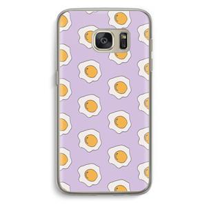 CaseCompany Bacon to my eggs #1: Samsung Galaxy S7 Transparant Hoesje