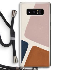 CaseCompany Geo #2: Samsung Galaxy Note 8 Transparant Hoesje met koord