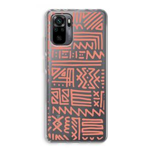 CaseCompany Marrakech Pink: Xiaomi Redmi Note 10 Pro Transparant Hoesje