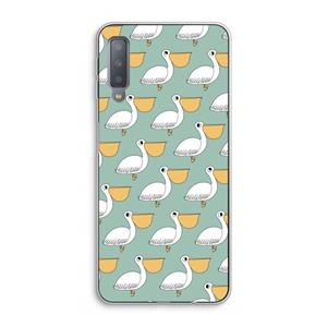 CaseCompany Pelican: Samsung Galaxy A7 (2018) Transparant Hoesje