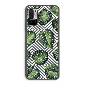 CaseCompany Geometrische jungle: Xiaomi Redmi Note 10 5G Transparant Hoesje