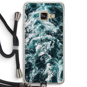 CaseCompany Zee golf: Samsung Galaxy A3 (2016) Transparant Hoesje met koord