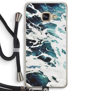 CaseCompany Golven: Samsung Galaxy A3 (2016) Transparant Hoesje met koord