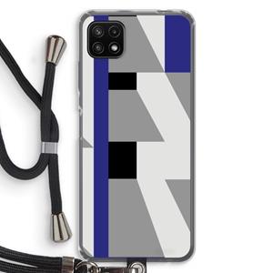 CaseCompany Gestalte 2: Samsung Galaxy A22 5G Transparant Hoesje met koord