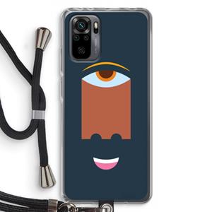 CaseCompany Mono M: Xiaomi Redmi Note 10 Pro Transparant Hoesje met koord
