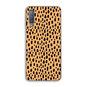 CaseCompany Panter: Samsung Galaxy A7 (2018) Transparant Hoesje
