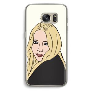 CaseCompany Mary Kate: Samsung Galaxy S7 Transparant Hoesje
