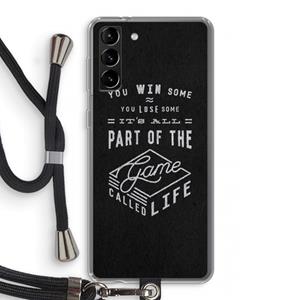 CaseCompany Life: Samsung Galaxy S21 Plus Transparant Hoesje met koord