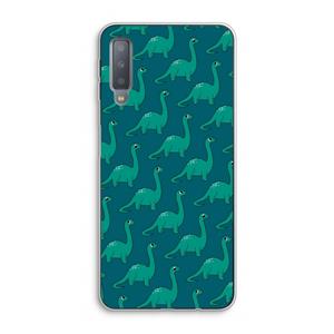 CaseCompany Diplodocus: Samsung Galaxy A7 (2018) Transparant Hoesje