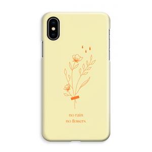 CaseCompany No rain no flowers: iPhone XS Max Volledig Geprint Hoesje