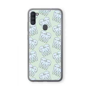 CaseCompany Octopussen: Samsung Galaxy A11 Transparant Hoesje