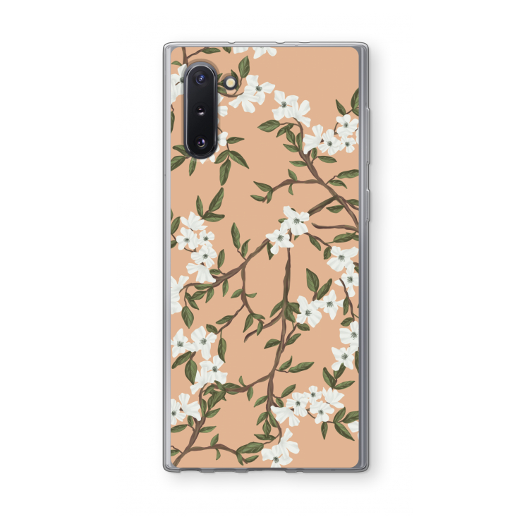 CaseCompany Blossoming spring: Samsung Galaxy Note 10 Transparant Hoesje