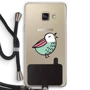 CaseCompany Birdy: Samsung Galaxy A3 (2016) Transparant Hoesje met koord