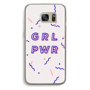 CaseCompany GRL PWR: Samsung Galaxy S7 Transparant Hoesje