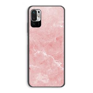 CaseCompany Roze marmer: Xiaomi Redmi Note 10 5G Transparant Hoesje