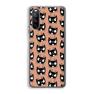 CaseCompany Kat: Sony Xperia 10 III Transparant Hoesje