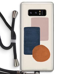CaseCompany Geo #3: Samsung Galaxy Note 8 Transparant Hoesje met koord