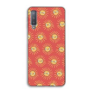 CaseCompany Zon: Samsung Galaxy A7 (2018) Transparant Hoesje