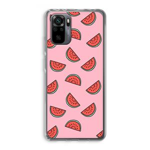 CaseCompany Watermeloen: Xiaomi Redmi Note 10 Pro Transparant Hoesje