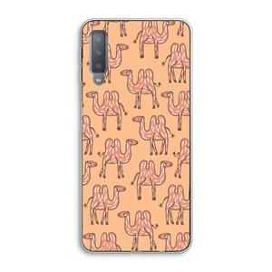 CaseCompany Kameel: Samsung Galaxy A7 (2018) Transparant Hoesje