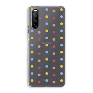 CaseCompany Bollen: Sony Xperia 10 III Transparant Hoesje