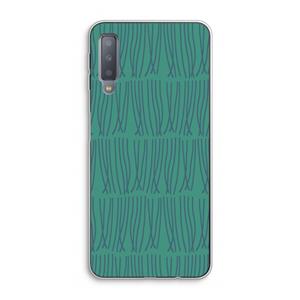 CaseCompany Swirls: Samsung Galaxy A7 (2018) Transparant Hoesje