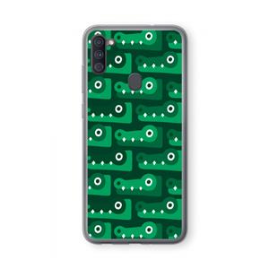 CaseCompany Crocs: Samsung Galaxy A11 Transparant Hoesje