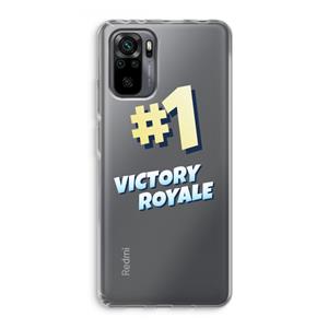CaseCompany Victory Royale: Xiaomi Redmi Note 10 Pro Transparant Hoesje