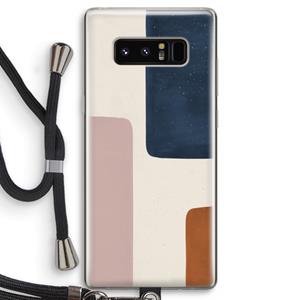 CaseCompany Geo #5: Samsung Galaxy Note 8 Transparant Hoesje met koord