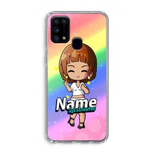 CaseCompany Chibi Maker vrouw: Samsung Galaxy M31 Transparant Hoesje