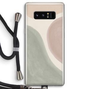 CaseCompany Geo #6: Samsung Galaxy Note 8 Transparant Hoesje met koord