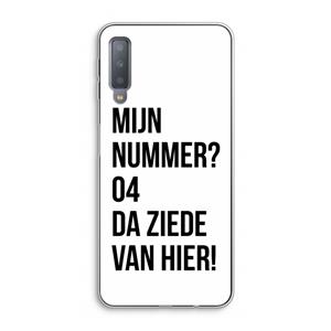 CaseCompany Da ziede van hier: Samsung Galaxy A7 (2018) Transparant Hoesje