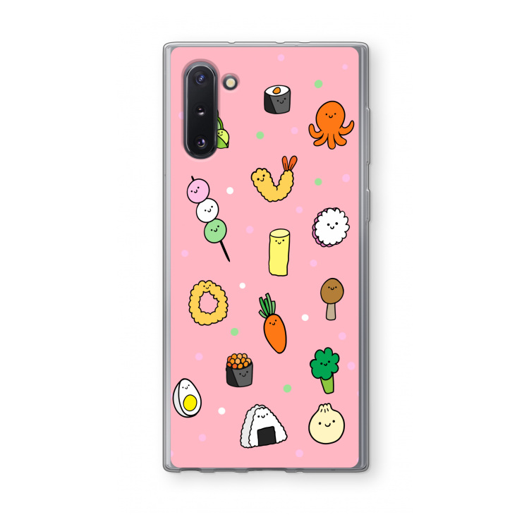 CaseCompany Happy bento friends: Samsung Galaxy Note 10 Transparant Hoesje