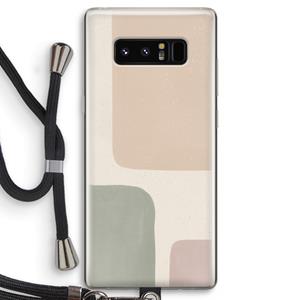 CaseCompany Geo #7: Samsung Galaxy Note 8 Transparant Hoesje met koord