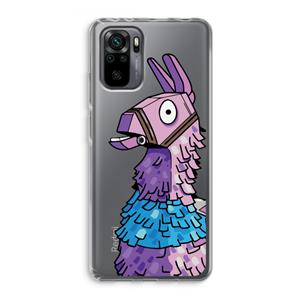 CaseCompany Lama: Xiaomi Redmi Note 10 Pro Transparant Hoesje