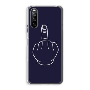 CaseCompany F**k U: Sony Xperia 10 III Transparant Hoesje