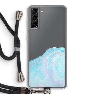 CaseCompany Fantasie pastel: Samsung Galaxy S21 Plus Transparant Hoesje met koord