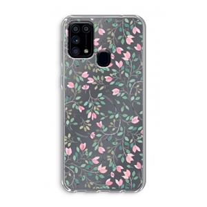 CaseCompany Sierlijke bloemen: Samsung Galaxy M31 Transparant Hoesje