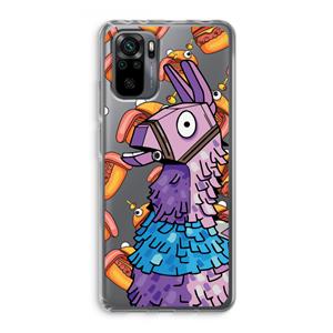 CaseCompany Loot Burger: Xiaomi Redmi Note 10 Pro Transparant Hoesje