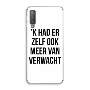 CaseCompany Meer verwacht: Samsung Galaxy A7 (2018) Transparant Hoesje