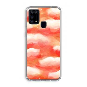 CaseCompany Lichte Wolken: Samsung Galaxy M31 Transparant Hoesje