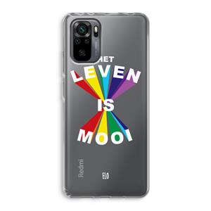 CaseCompany Het Leven Is Mooi: Xiaomi Redmi Note 10 Pro Transparant Hoesje
