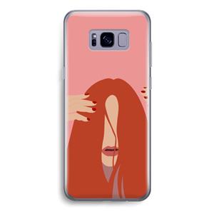 CaseCompany Woke up like this: Samsung Galaxy S8 Transparant Hoesje