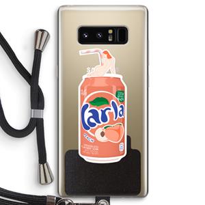 CaseCompany S(peach)less: Samsung Galaxy Note 8 Transparant Hoesje met koord